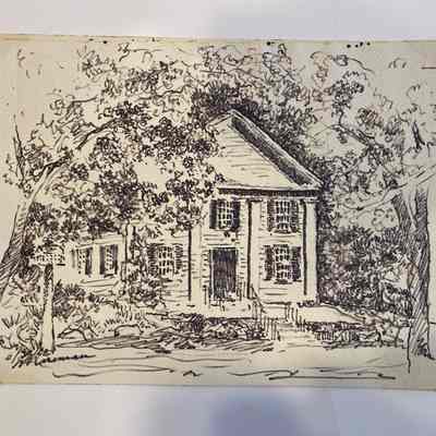 Drawing of Historical Hall