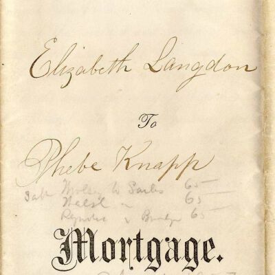 Mortgage: Elizabeth Langdon to Phebe Knapp, 1867