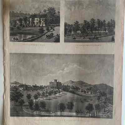 Etchings of Halstead and J.S. Libby Residence