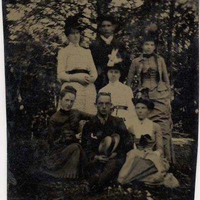 Unknown group of young people