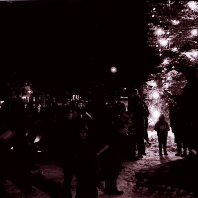 Christmas tree lighting, December 1963