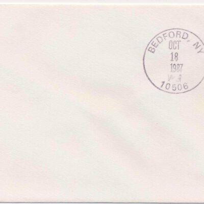 Commemorative stamped envelope, 1987