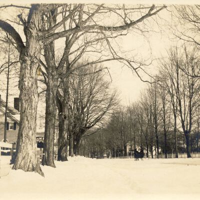 Pound Ridge Road, Route #172, looking East from Village Green