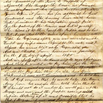 Letter from William J. Northrup to a Mr. Chamberlin