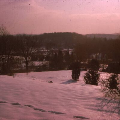 Winter view of Sunnyfield Farm