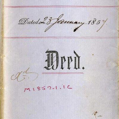 Deed: George W. Miller to Robert H. Coburn, 1857