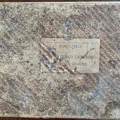 W.H. Park- Postmaster Receipts, 1886