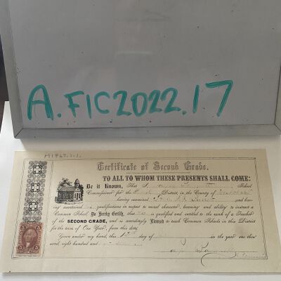 Graduation Certificate of Joseph Barrett