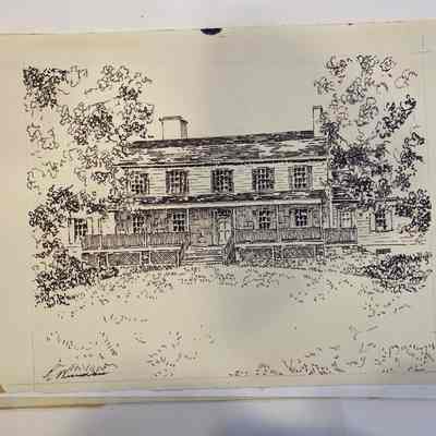 Drawing of John Jay Homestead