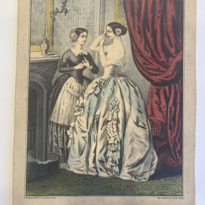 "Marriage Mourning" Currier & Ives Print
