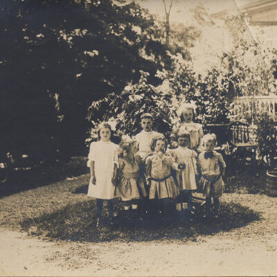 A group of children