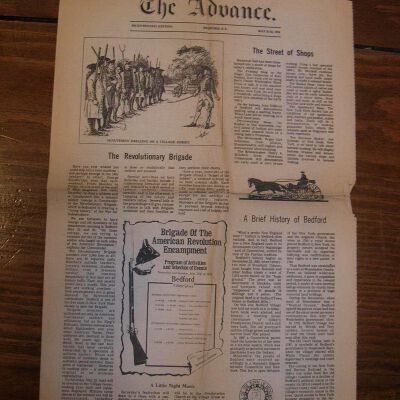 Section of The Advance Bicentennial Edition. Has articles on the history of Bedford.