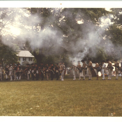 bicentennialcelebration: soldiers on village green