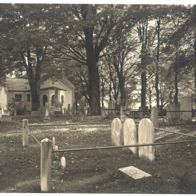 St. Matthews Churchyard and back of church, Bedford Hills