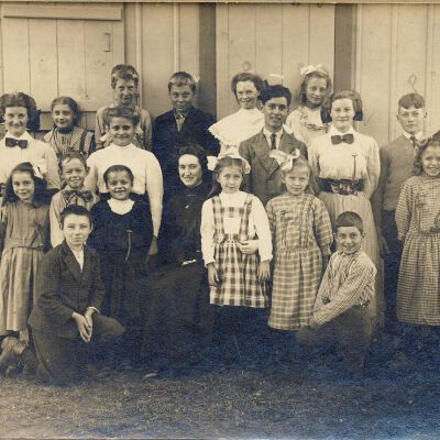 School on Long Ridge Road, near Upper Shad Road