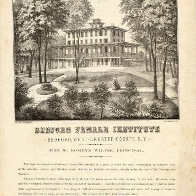 Printed Brochure for Bedford Female Institute