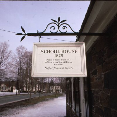 Bedford Schoolhouse Sign