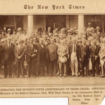 Seventy-fifth anniversary celebration of the Bedford Farmer's Club