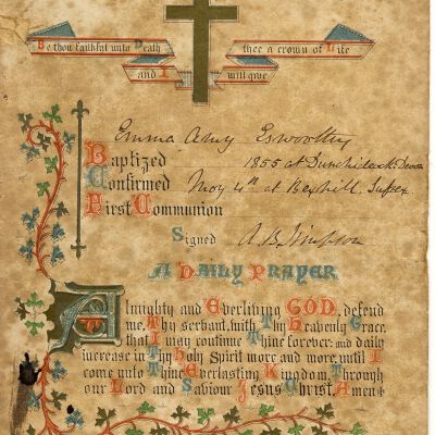Certificate, Baptismal