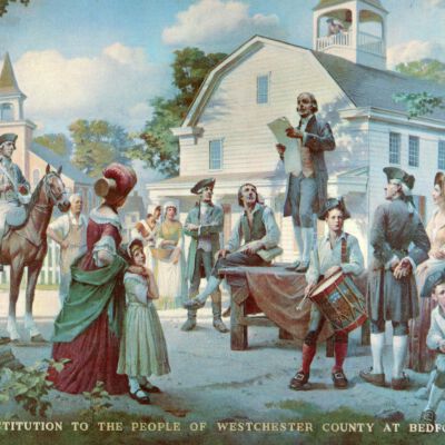 Reading the Constitution To The People of Westchester County at Bedford Village