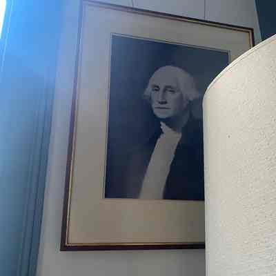 Etching of George Washington