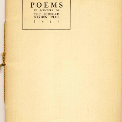 Poems by Members of the Bedford Garden Club 1928