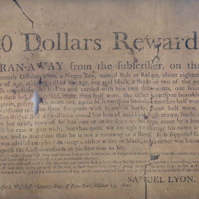 Runaway Slave ad