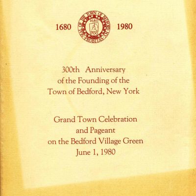Program for 300th Anniversary, 1980
