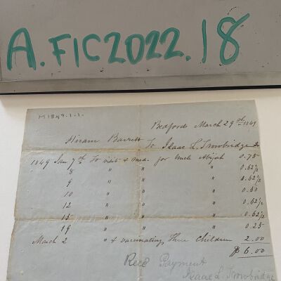 Invoice of Hiram Barrett