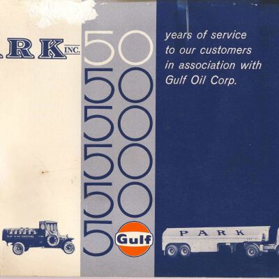Booklet published by H.H.Park, Inc celebrating 50 years with Gulf Oil Corp.