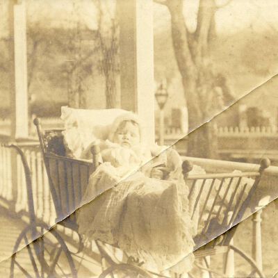 Hope Lewis Bedell as an infant
