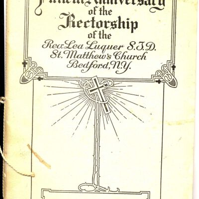 Fiftieth Anniversary of the Rectorship of the Rev. Lea Luquer, Aug 12, 1916