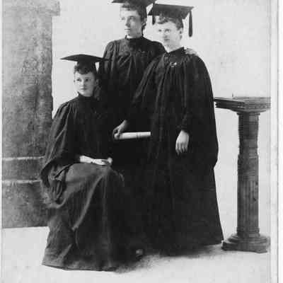"Sophia" and two unidentified women (graduation photo) August 1, 1890