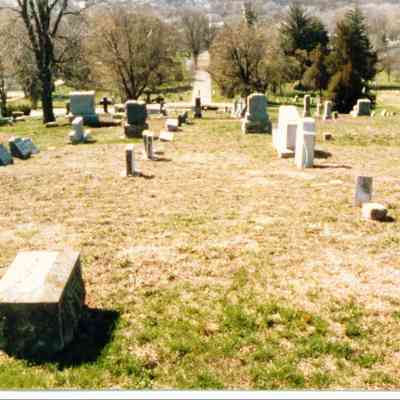 "Civil War Monument" from above, going up the hill, April 10-11, 1989