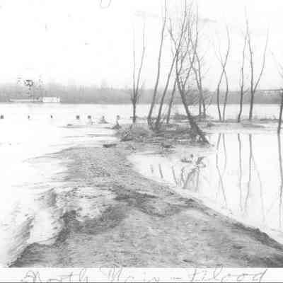 "North Main Flood" (River stage 27.2 feet) March 20, 1965.