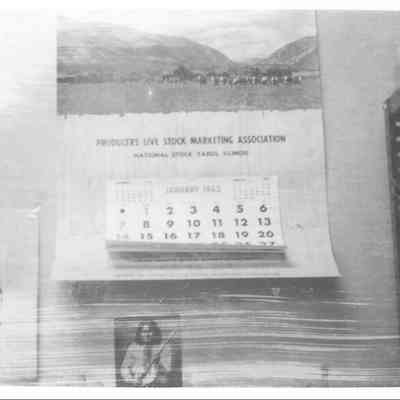 "Producers' Stock Marketing Association" calendar, January 1962