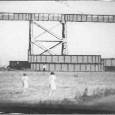 "New" Wabash Bridge construction (Pitcairne Bridge), 1937.