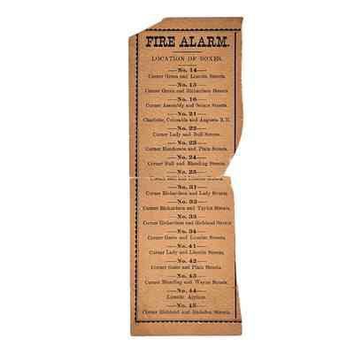 List of Fire Alarm Box Locations