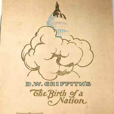 Program for D.W. Griffith's "The Birth of A Nation"