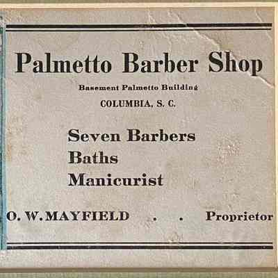 Mayfield Barber Shop Ink Blotter