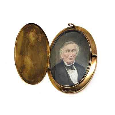 Mourning Brooch and Case