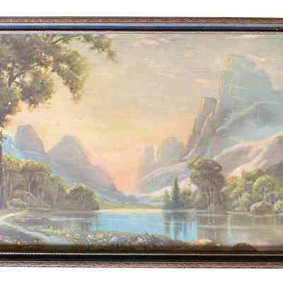 Landscape of a Mountain Scene