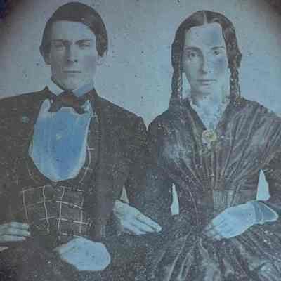 Daguerreotype of Milo and Harriet Berry