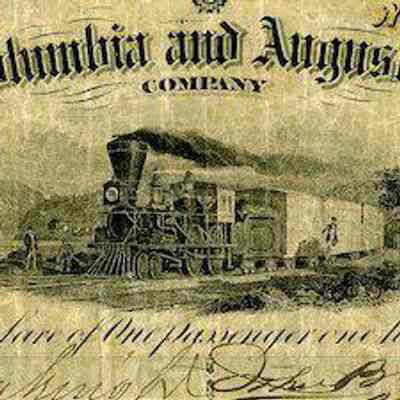 Charlotte, Columbia and Augusta Rail Road Company Ticket