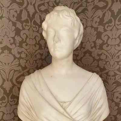 Bust as seen on display in Hampton-Preston Mansion.