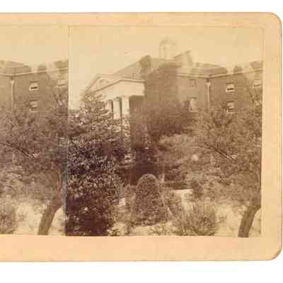 Stereograph of the Women's Lunatic Asylum (No. 61) - "Popular Series of Southern Views" Series