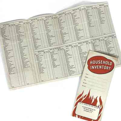 Household Inventory Cards