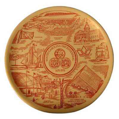 S.C. Tricentennial Commemorative Plate
