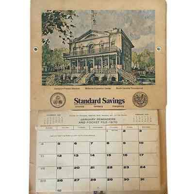 Promotional Calendar for the Standard Savings and Loan Association (1970)