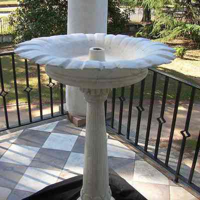 Original fountain after conservation, October 2007.